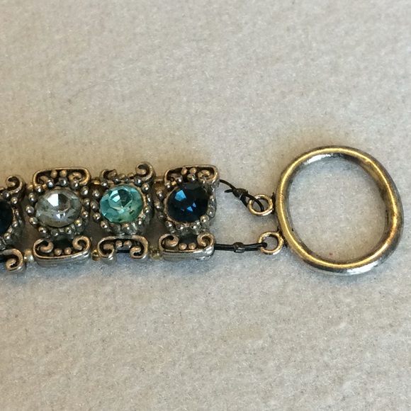 FINAL SALE PRICE Bracelet, Earring and Ring Set in Blues - Picture 4 of 4